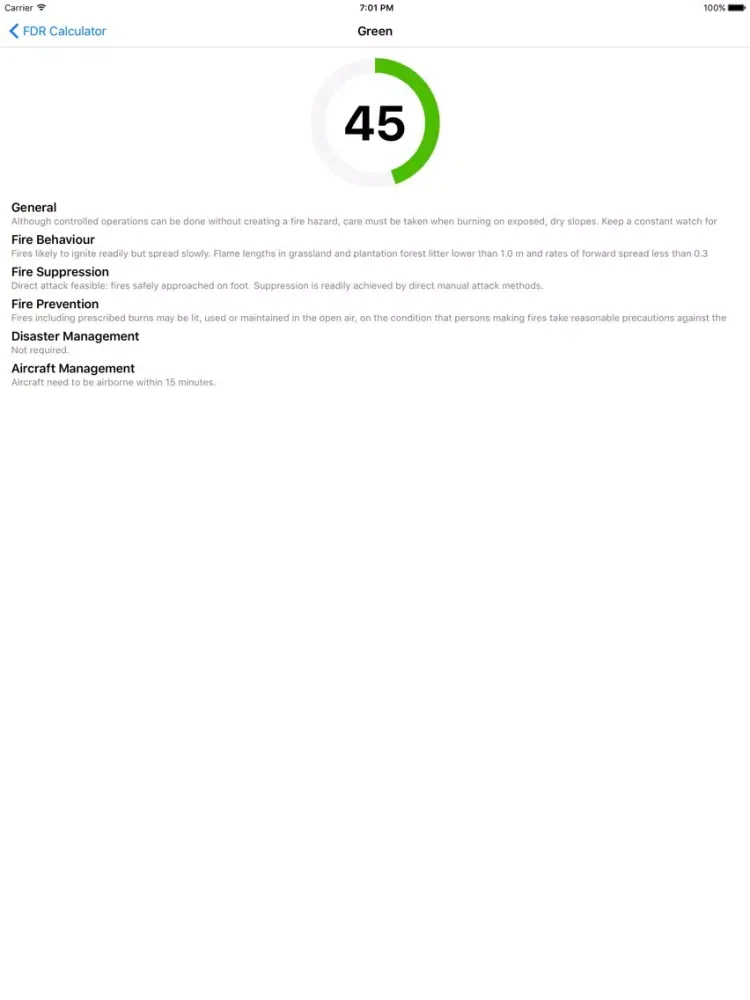 Zrzuty ekranu fireWeather iPad 