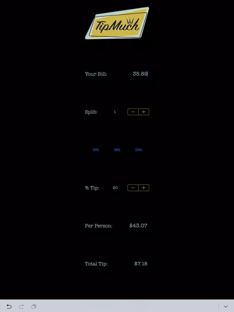 Tip Much iPad 应用截图