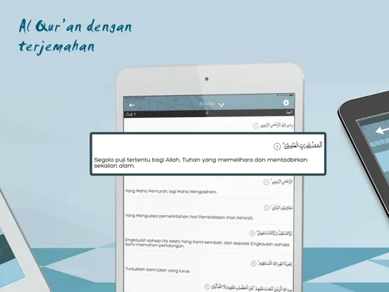 Capturas de tela do Quran malay with Prayer Times iPad 