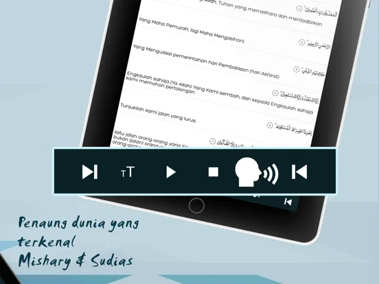 Capturas de tela do Quran malay with Prayer Times iPad 