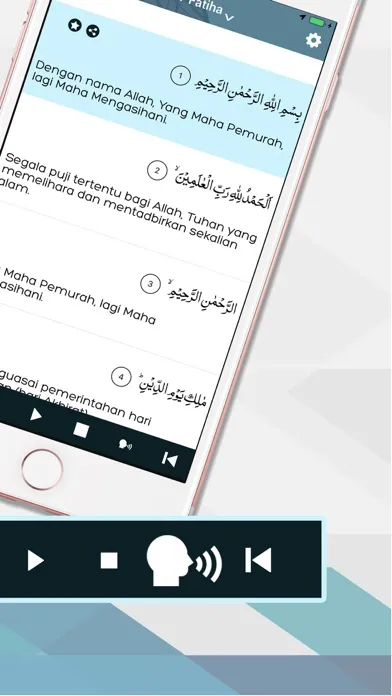 Capturas de tela do Quran malay with Prayer Times