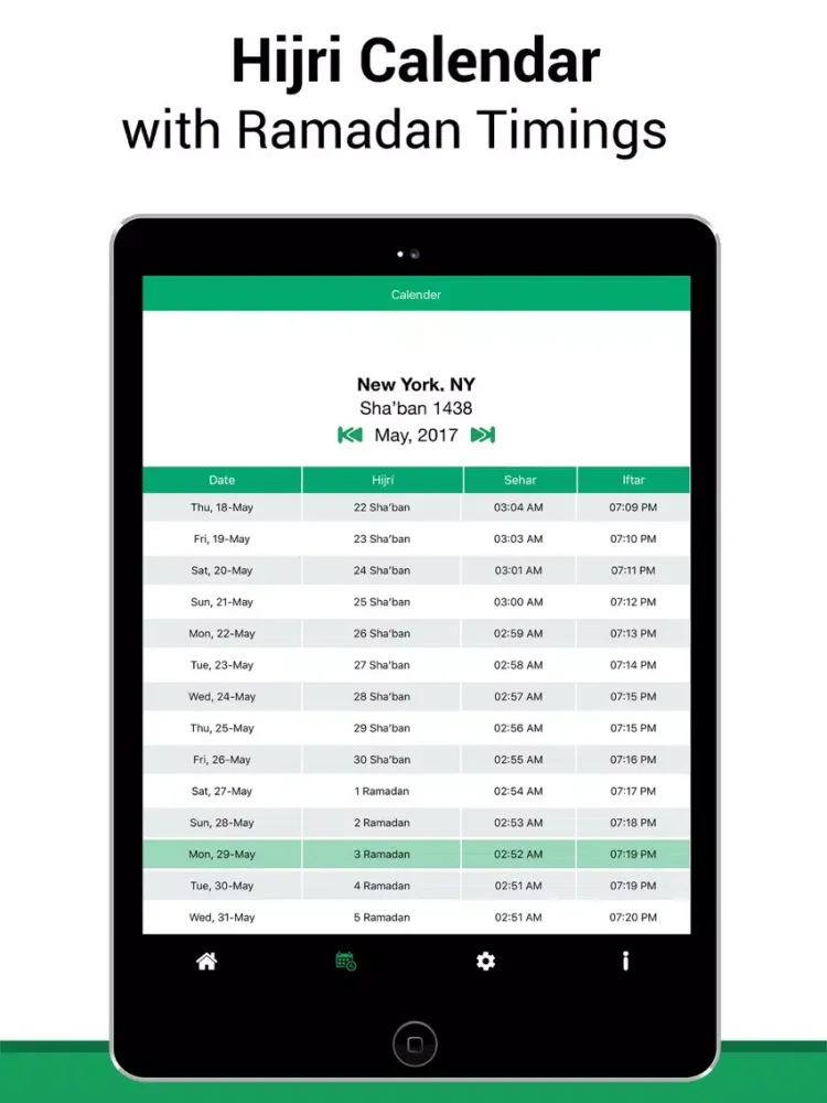 Ramadan Timings and MP3 Quran iPad  স্ক্রিনশট