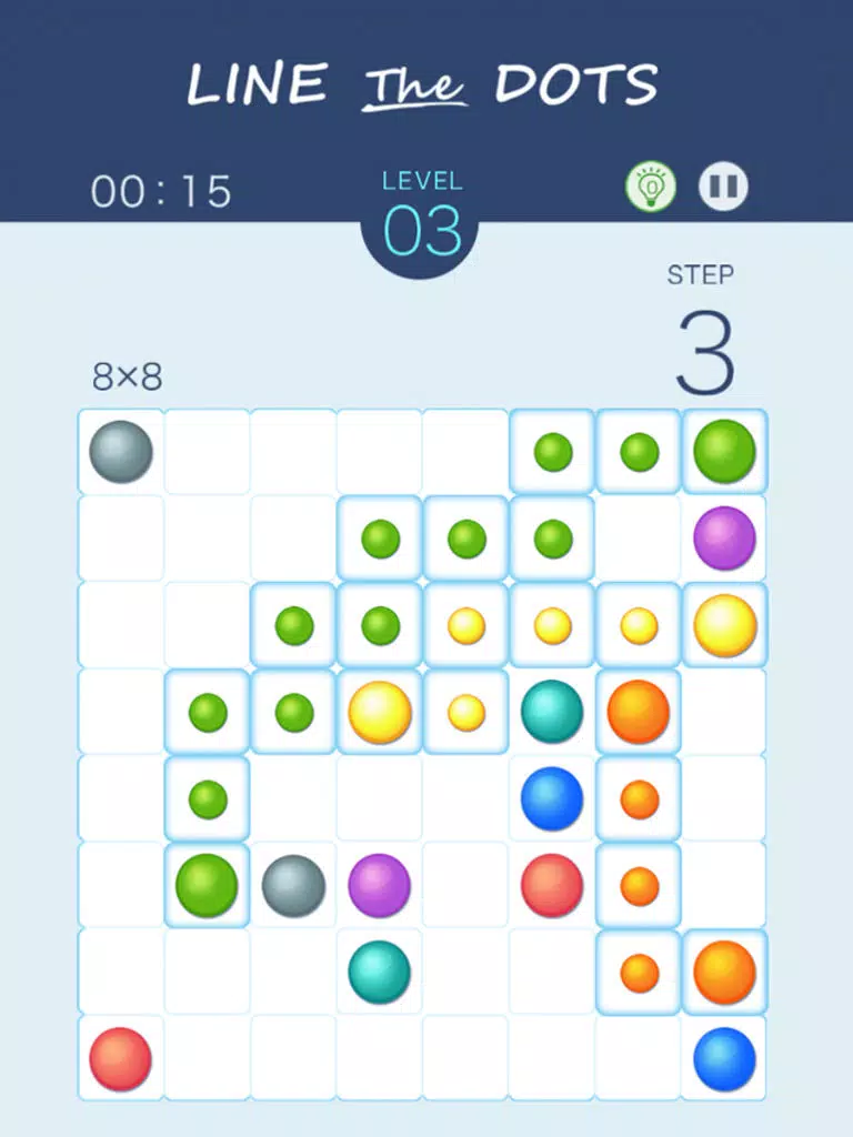 Line The Dots -simple puzzle- iPad  স্ক্রিনশট