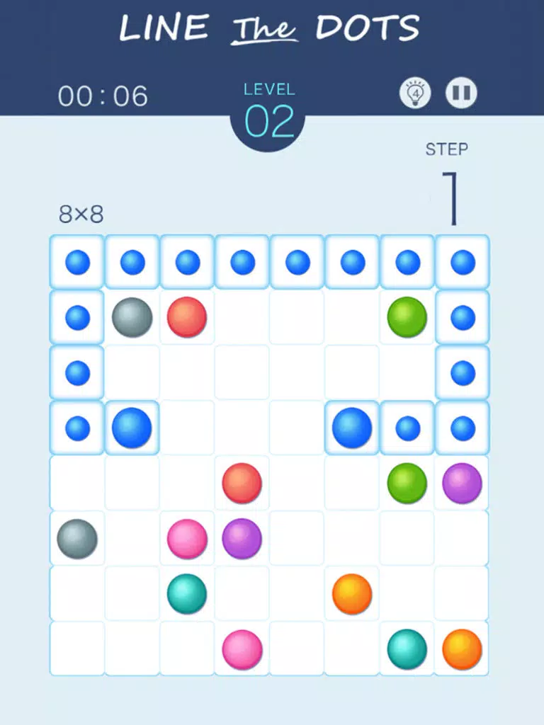 Line The Dots -simple puzzle- iPad  স্ক্রিনশট