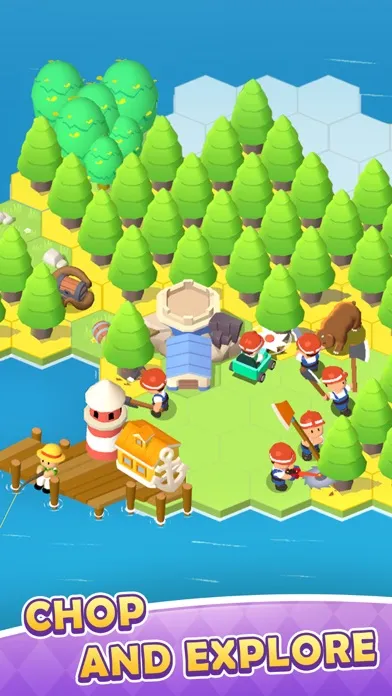 Capturas de tela do Isle Pioneer: Idle Lumber Chop