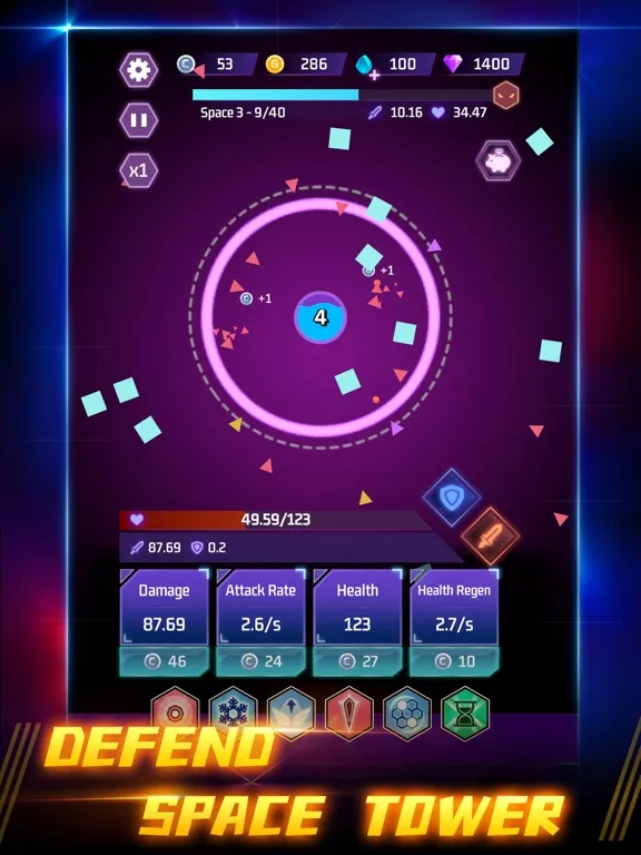 Space Tower - Galaxy Tower TD iPad  Ekran Görüntüleri