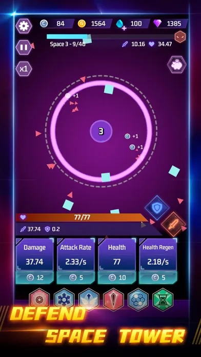 Space Tower - Galaxy Tower TD Ekran Görüntüleri