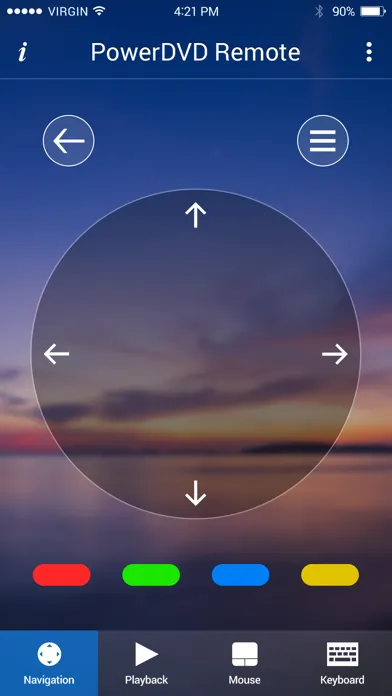 Tangkapan skrin PowerDVD Remote App