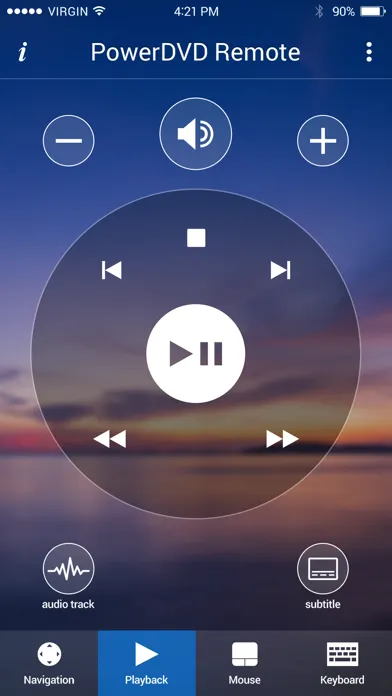 Tangkapan skrin PowerDVD Remote App