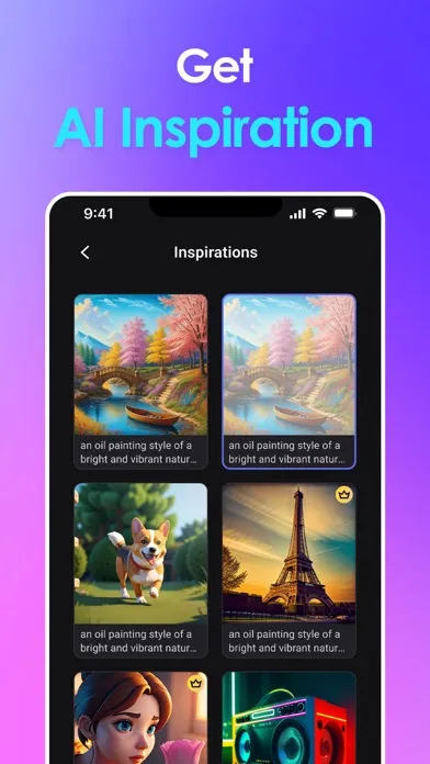 Zrzuty ekranu Vivid AI: AI Photo Generator