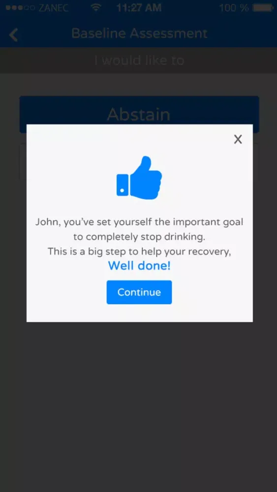 AlcoChange Clinical App Ekran Görüntüleri