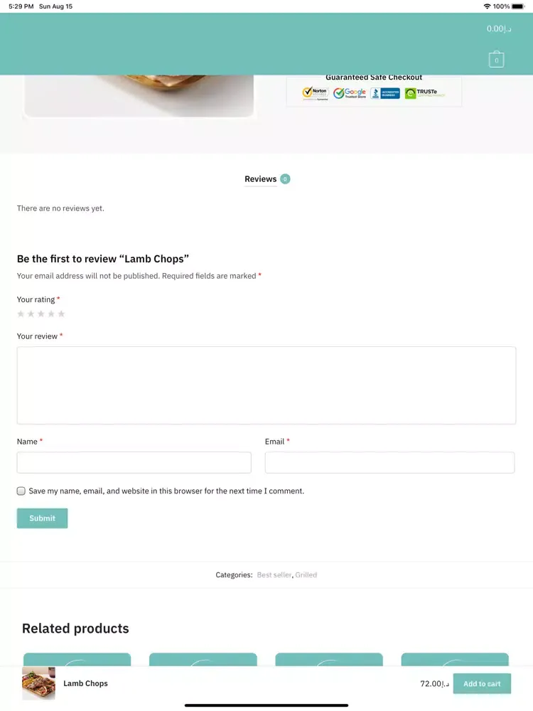 Ghazal Beirut iPad  Ekran Görüntüleri