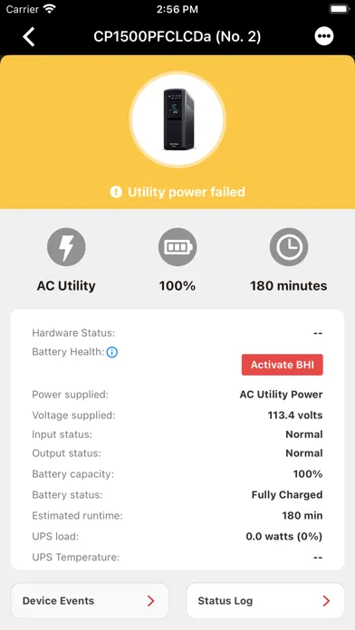 Tangkapan skrin PowerPanel Cloud