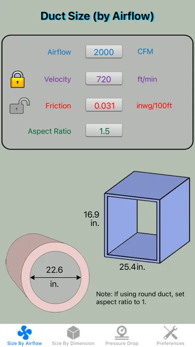 Duct Calculator Elite Screenshots