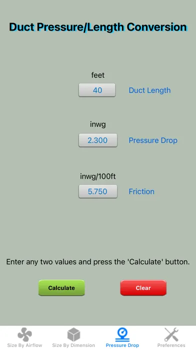 Duct Calculator Elite Screenshots