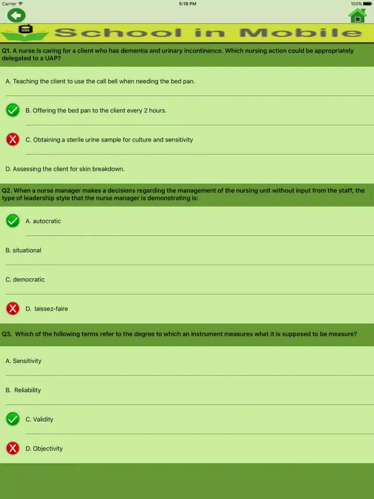 NCLEX Leadership & Management iPad  स्क्रीनशॉट