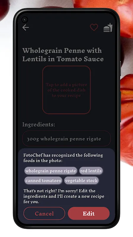FotoChef - recipes per photo Screenshots