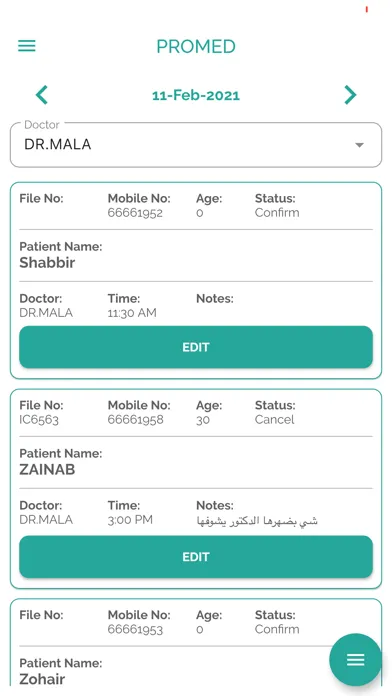 Tangkapan skrin Promed Clinic