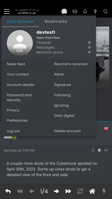 Cybertruck Owners Club Screenshots