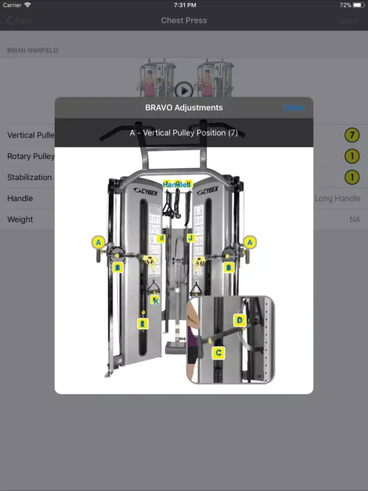 Cybex Bravo Workout Guide iPad  سکرین شاٹس