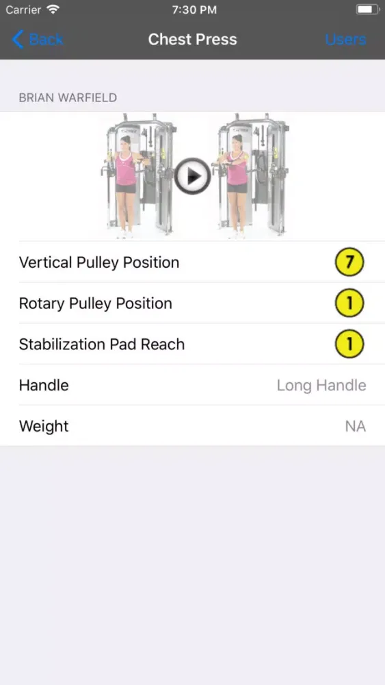 Cybex Bravo Workout Guide سکرین شاٹس