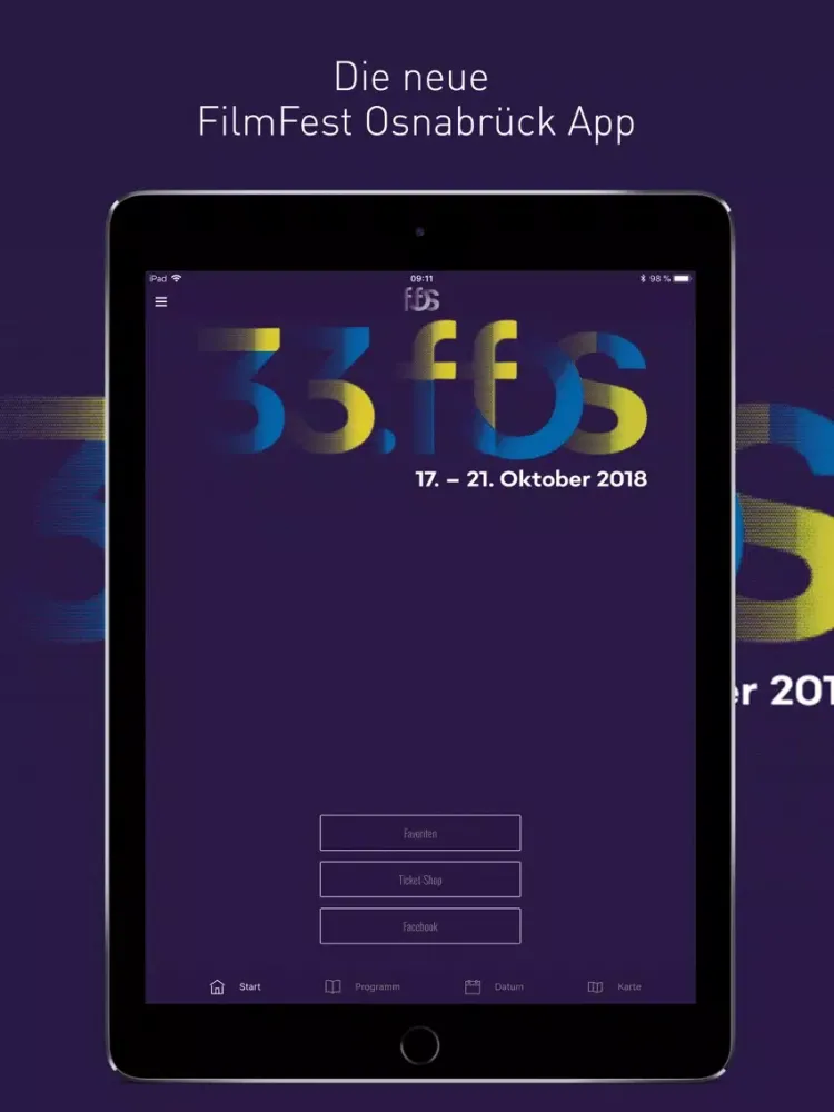 Unabhängiges FilmFest OS iPad  スクリーンショット