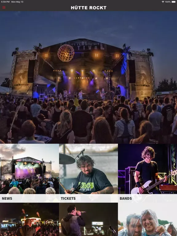 Hütte Rockt Festival iPad  स्क्रीनशॉट