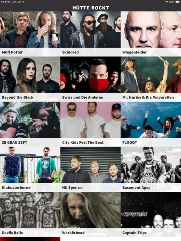 Hütte Rockt Festival iPad  स्क्रीनशॉट