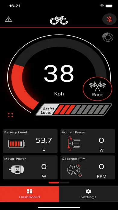 Tangkapan layar CYC Ride Control