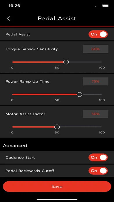 Tangkapan layar CYC Ride Control