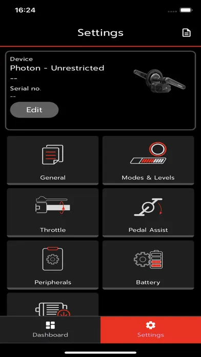 Tangkapan layar CYC Ride Control