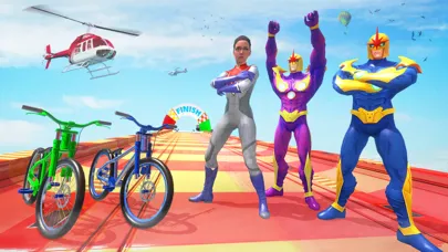 Capturas de tela do Superhero Cycle Stunts Racing