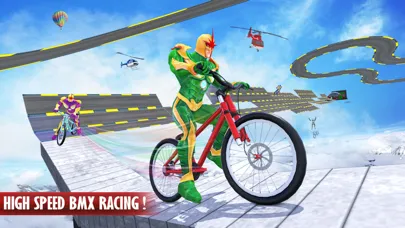 Capturas de tela do Superhero Cycle Stunts Racing