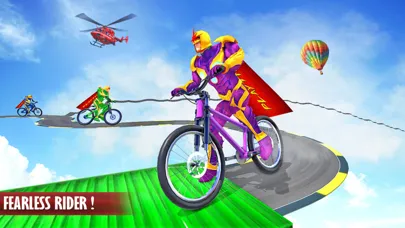 Capturas de tela do Superhero Cycle Stunts Racing