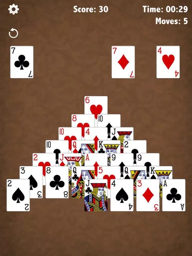 Café Pyramid Solitaire iPad Screenshots