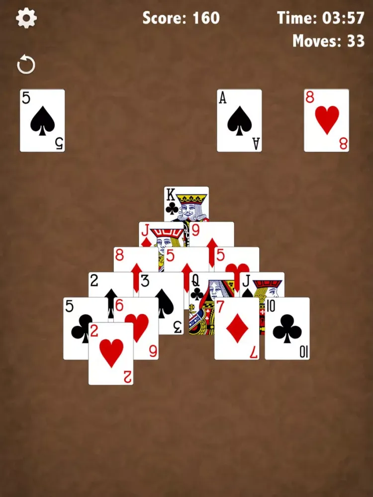 Café Pyramid Solitaire iPad Screenshots
