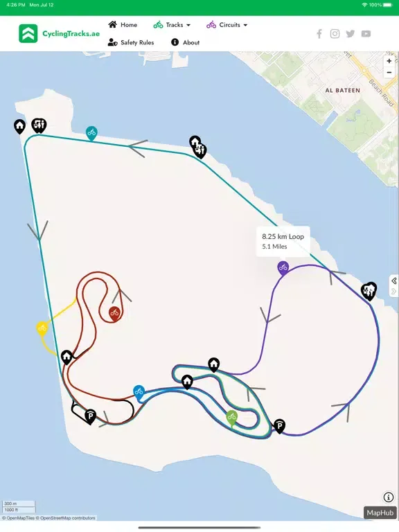 Zrzuty ekranu CyclingTracks iPad 