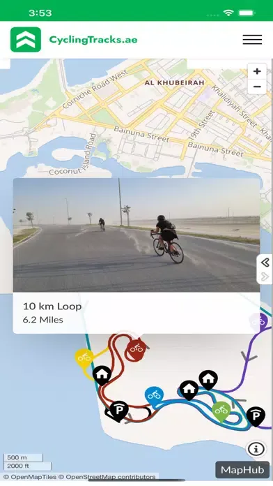 Zrzuty ekranu CyclingTracks