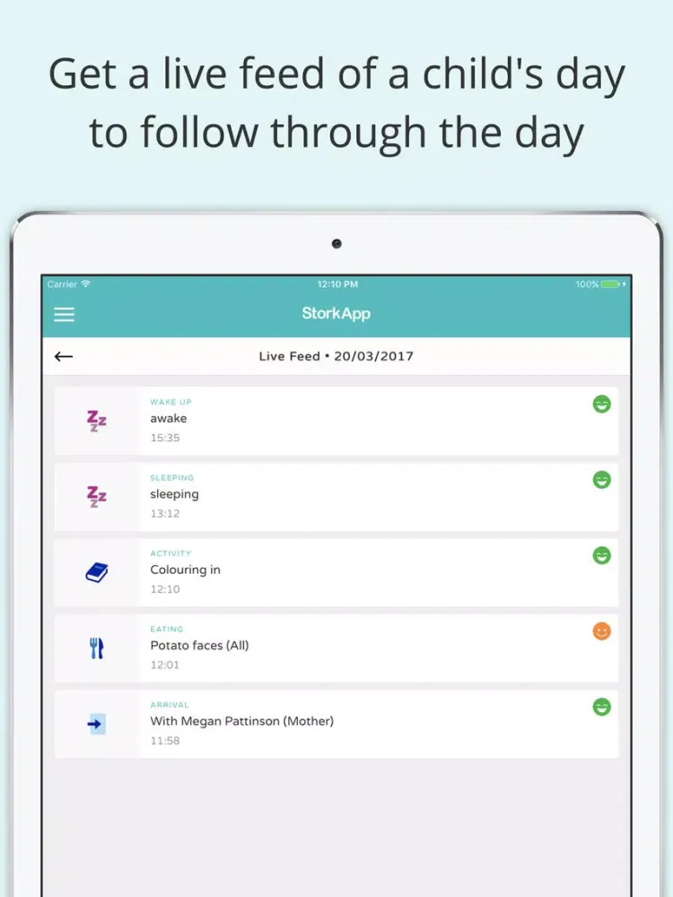 Stork App – Childcare Tracking iPad  Ekran Görüntüleri