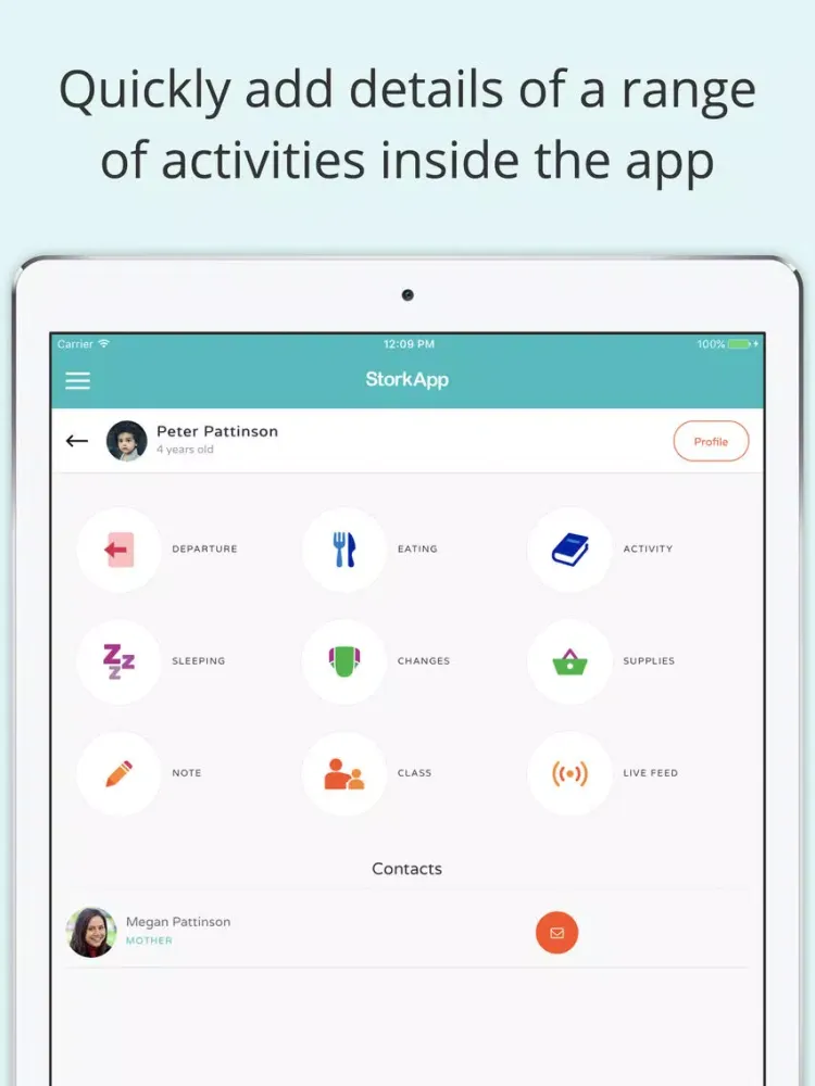Stork App – Childcare Tracking iPad  Ekran Görüntüleri