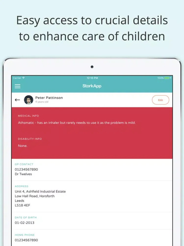 Stork App – Childcare Tracking iPad  Ekran Görüntüleri