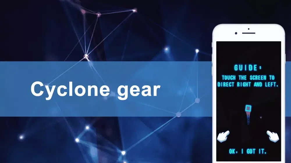 Tangkapan skrin Cyclone gear