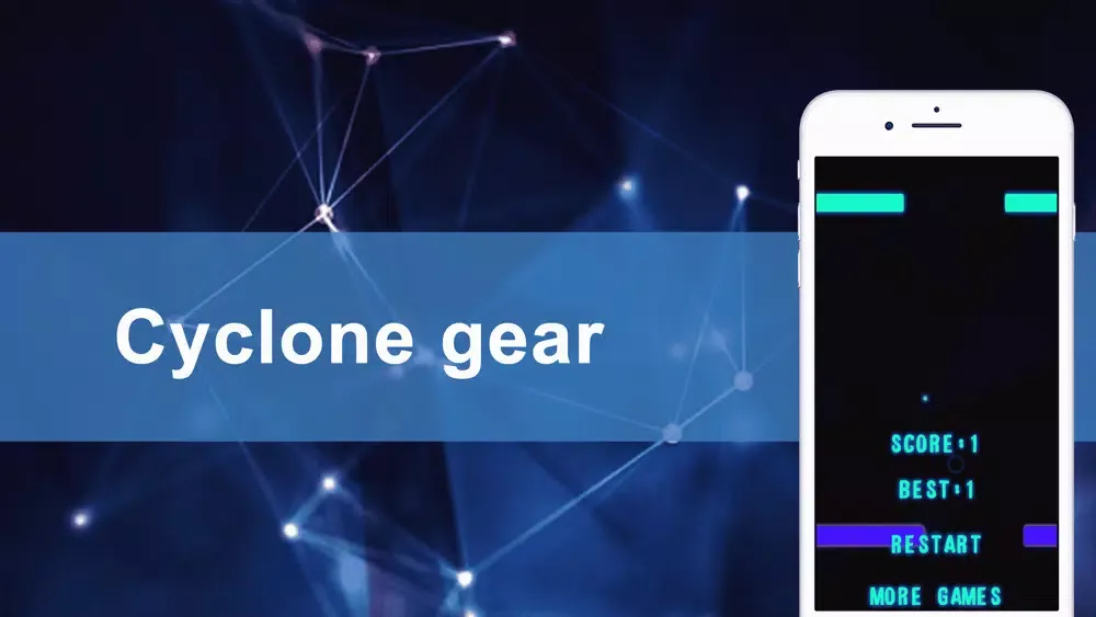 Tangkapan skrin Cyclone gear