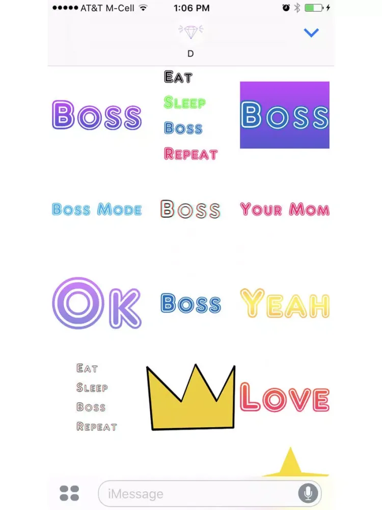 Boss Sticker Pack iPad  スクリーンショット