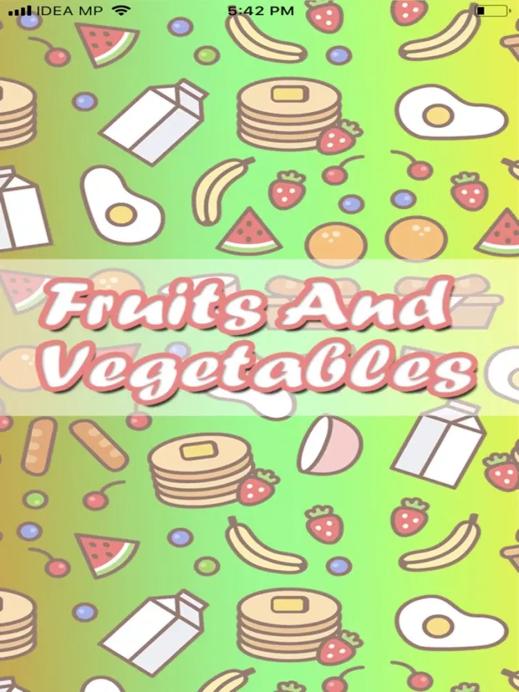 Capturas de pantalla de Fruits and Vegetables Learning iPad 