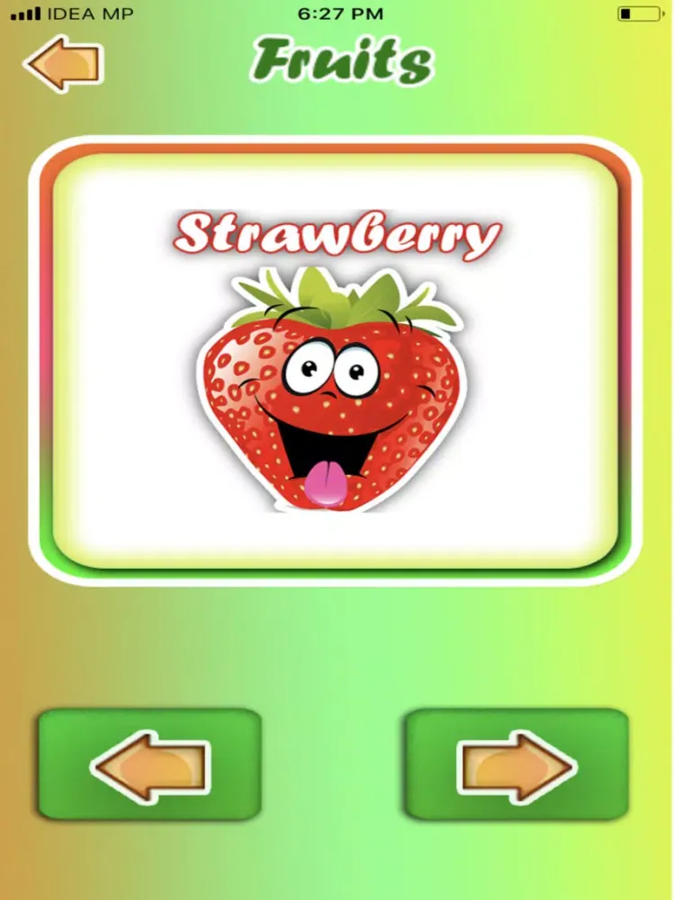 Capturas de pantalla de Fruits and Vegetables Learning iPad 
