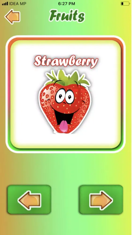 Capturas de pantalla de Fruits and Vegetables Learning