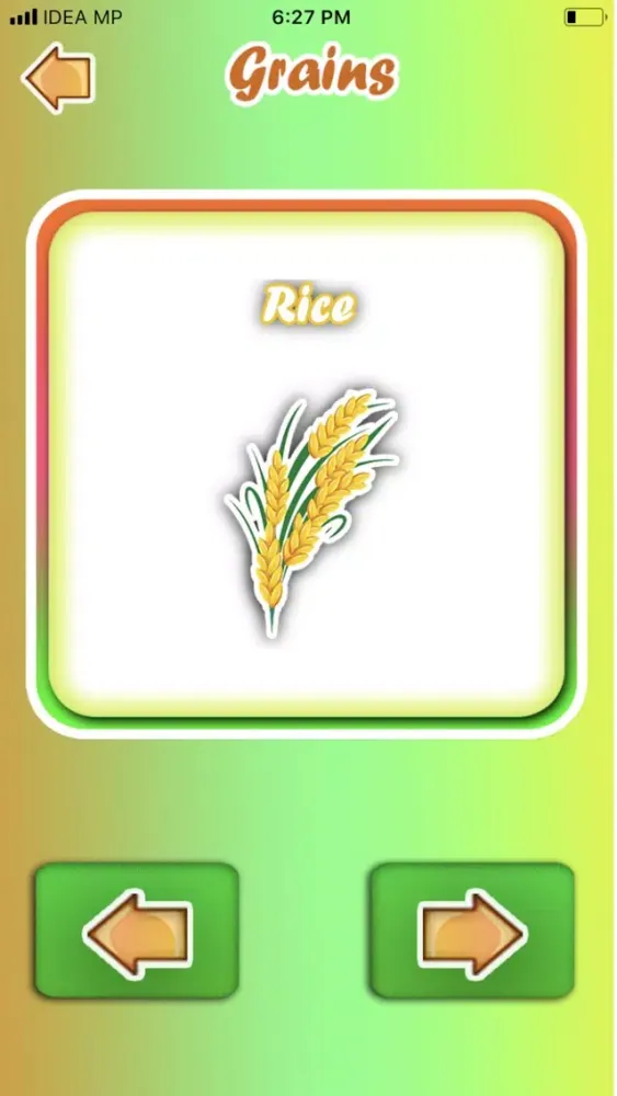 Capturas de pantalla de Fruits and Vegetables Learning
