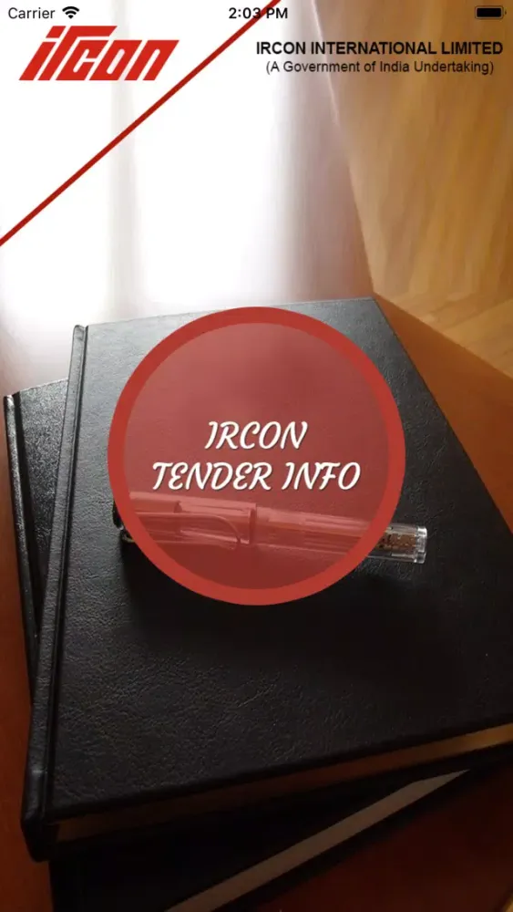 Capturas de tela do IRCON Tenders Info