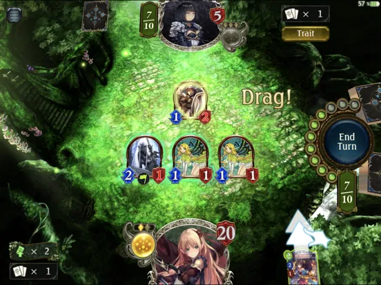 Tangkapan skrin Shadowverse CCG iPad 